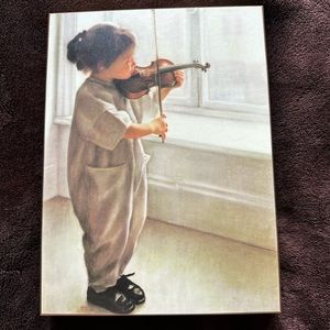 Painting Of Girl Playing Violin